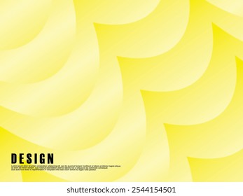 Abstractas fondo de color amarillo. Composición dinámica de la forma. Patrón de nube de gradiente de ondas amarillas. Ilustración vectorial de fondo de gradiente amarillo.
