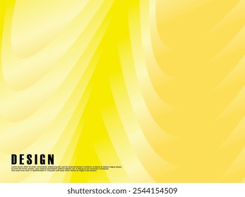 Abstract yellow color background. Dynamic shape composition. Yellow waves gradient cloud pattern. Yellow gradient background vector illustration.