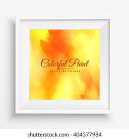 abstract yellow colorful paint cloud
