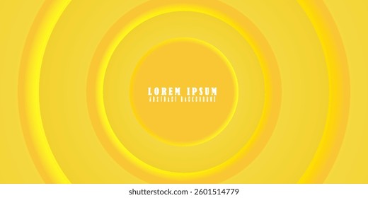 Abstract yellow concentric circles with a soft gradient effect. The smooth lighting creates depth and a modern, minimalistic look.