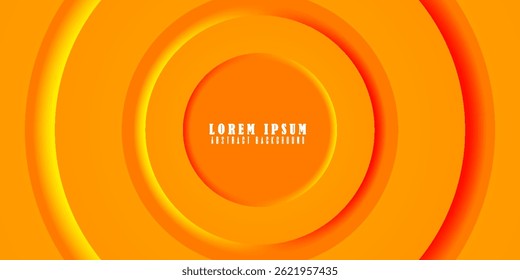 Abstract yellow concentric circles with a soft 3D layered effect. The smooth gradient lighting adds depth and a modern, minimalistic aesthetic.