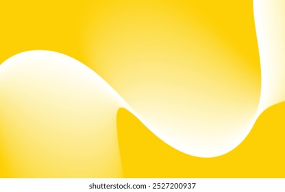 Abstract yellow curve background. Minimal geometric background. Dynamic shapes composition. Can be used covers, banners, wallpapers, brochures, books, print media, cards, web backgrounds, vector.