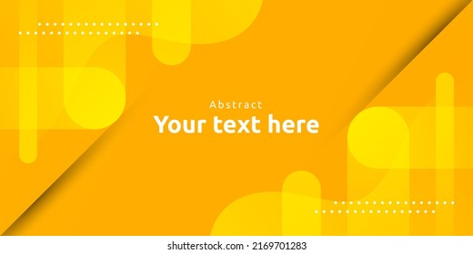 Abstract yellow curve with modern shape and dynamic gradient background