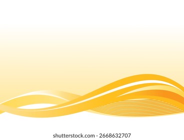 plano de fundo da linha de gradiente curvo amarelo abstrato