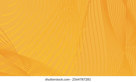 abstract yellow curvy lines background for any purpose