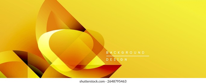 El diseño amarillo Abstractas presenta Formas que fluyen, Gradientes. Fondo moderno perfecto para presentaciones, Sitios web, branding. Composición brillante y dinámica.