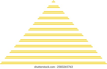 abstract yellow double line triangle pattern can be used background.
