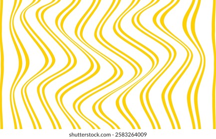 abstract yellow double line wave pattern can be used background.