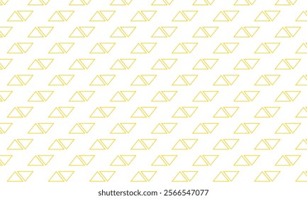 abstract yellow double outline triangle pattern suitable for background.