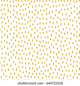 Abstract yellow drawn pattern. Minimalistic seamless background. Artistic texture