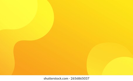 Abstract yellow. Dynamic sound wave. Design element. Vector illustration
