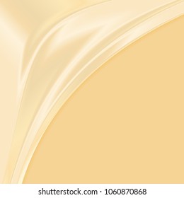 Abstract yellow fabric texture background Vector illustration