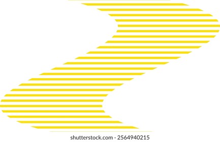 abstract yellow flag line pattern suitable for background.