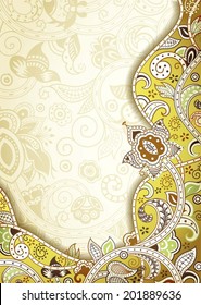 Abstract Yellow Floral
