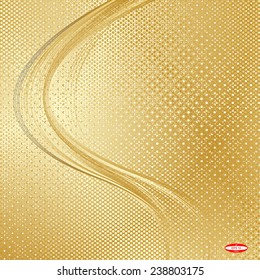abstract yellow floral pattern golden gay texture background vector