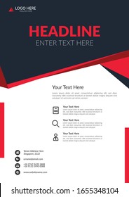 Abstract yellow flyer and cover design background. Corporate business annual report brochure flyer design. Modern template in A4 size for education, advertisement, presentation, magazine page. Eps 10.