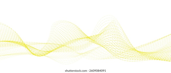 abstract yellow following wave background