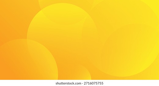 Fondo futurista amarillo Abstractas con Formas circulares superpuestas