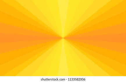 Abstract yellow futuristic and perspective background. Vector graphic pattern.