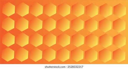 Fundo geométrico amarelo abstrato. Composição dinâmica da forma do pentágono.