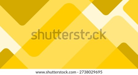 Abstract yellow geometric background with layered diagonal shapes and smooth rounded corners.