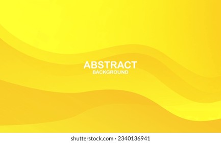 Abstract yellow geometric background. Liquid color background design. Vector illustration