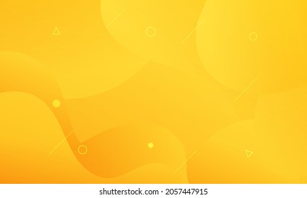 Abstract yellow geometric background. Modern background design. gradient color. Fluid shapes composition. Fit for presentation design. website, basis for banners, wallpapers, brochure, posters