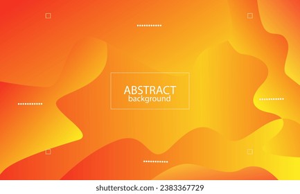 Abstrakter gelber, geometrischer Hintergrund. Modernes Hintergrunddesign. Farbverlauf-Farbe. Zusammensetzung der flüssigen Formen. Geeignet für Präsentationsdesign. Website, Grundlage für Banner, Bildschirmhintergründe, Broschüren, Poster