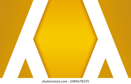 Abstract yellow geometric with diagonal line shape, paper color. wallpaper design, poster. landing page. book cover. minimal background with copy space. header banner template. presentation design 

