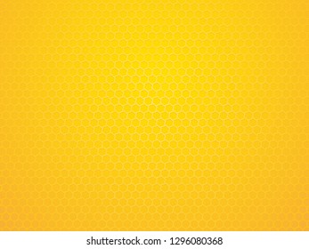 abstract yellow geometric hexagon background