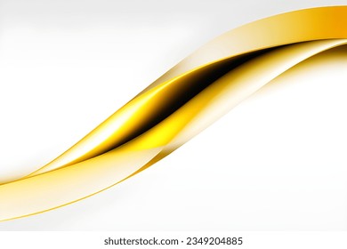Abstract yellow geometric. Isolate on white background. Vector illustration.