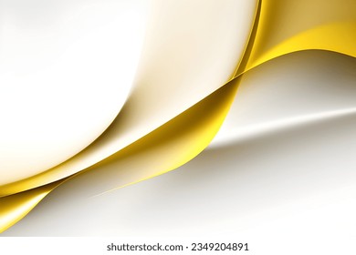 Abstract yellow geometric. Isolate on white background. Vector illustration.