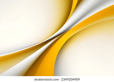 Abstract yellow geometric. Isolate on white background. Vector illustration.