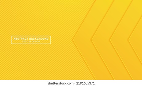 Abstract Yellow Geometric Shape Background Banner Presentation Vector Template