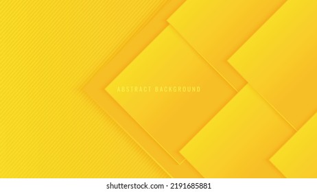 Abstract Yellow Geometric Shape Background Banner Presentation Vector Template