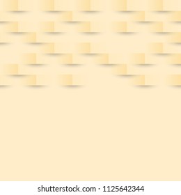 Abstract yellow geometric texture background, stock vector