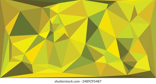 Abstractas fondo de triángulo geométrico amarillo. Ilustración vectorial.