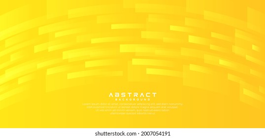 Abstract yellow geometric vector background. Bright modern minimalist design. Overlapping motion geometric squares shape composition. Simple clean dynamic geometric graphic concept.Vector illustration