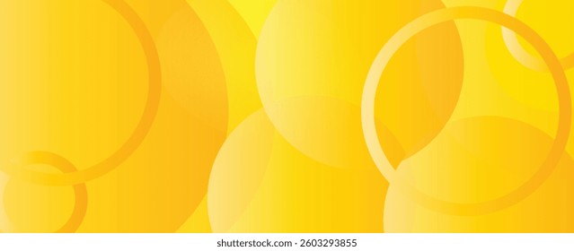 Abstract yellow glowing geometric lines modern shiny yellow circle lines pattern. Suit for cover, banner, brochure