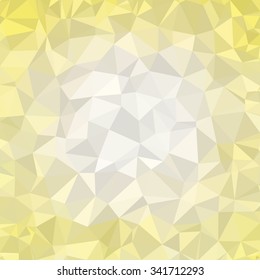 Abstract YELLOW GOLD Polygonal Mosaic Background, Creative Business Design Templates. Illustration Vector