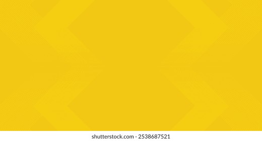 Abstract yellow gradient arrow shape overlay layer background with arrow pattern and shadow. Modern graphic element. Suit for poster, brochure, banner,
