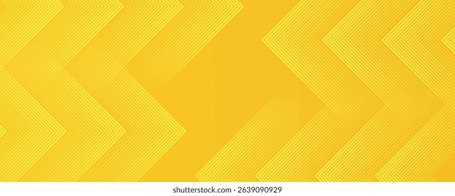 Abstract yellow gradient arrow shape overlay layer background with arrow pattern and shadow. Modern graphic element. Suit for poster, brochure, banner, business, cover, web, flyer. Vector illustration - Powered by Shutterstock - Get 15% off with code: PIKWIZARD15