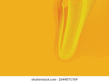 Abstract yellow gradient background. Geometric lines pattern. Modern gradient lines. Futuristic technology graphic design. Suit for business, header, cover, wallpaper, website, flyer