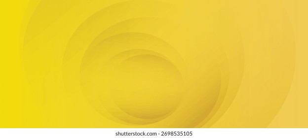 Abstract yellow gradient background with smooth circular layers and soft light effect, perfect for modern design, web and creative projects.