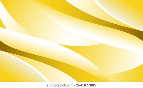 Abstract Yellow Gradient Curved Background