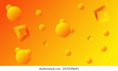 Abstract yellow gradient design. Minimal creative background. Colorful graphic.