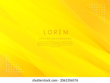Abstract yellow gradient geometric diagonal background. You can use for ad, poster, template, business presentation. Vector illustration