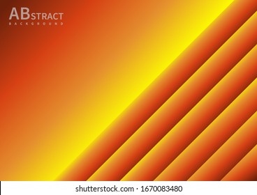 Abstract yellow gradient geometric overlaping background with copy space for text. Vector illustration