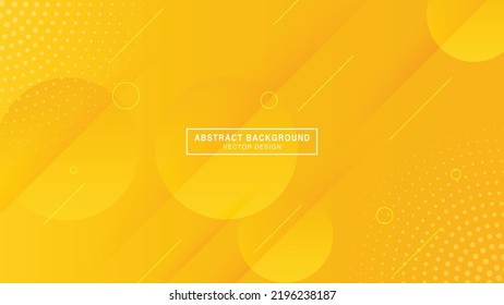 Fondo de formas geométricas de gradiente amarillo abstracto
