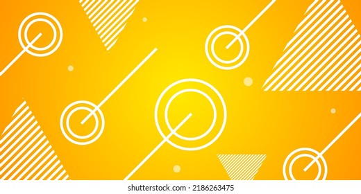Resumen del fondo de la ilustración de gradiente amarillo con un patrón simple. diseño fresco.vector Eps10